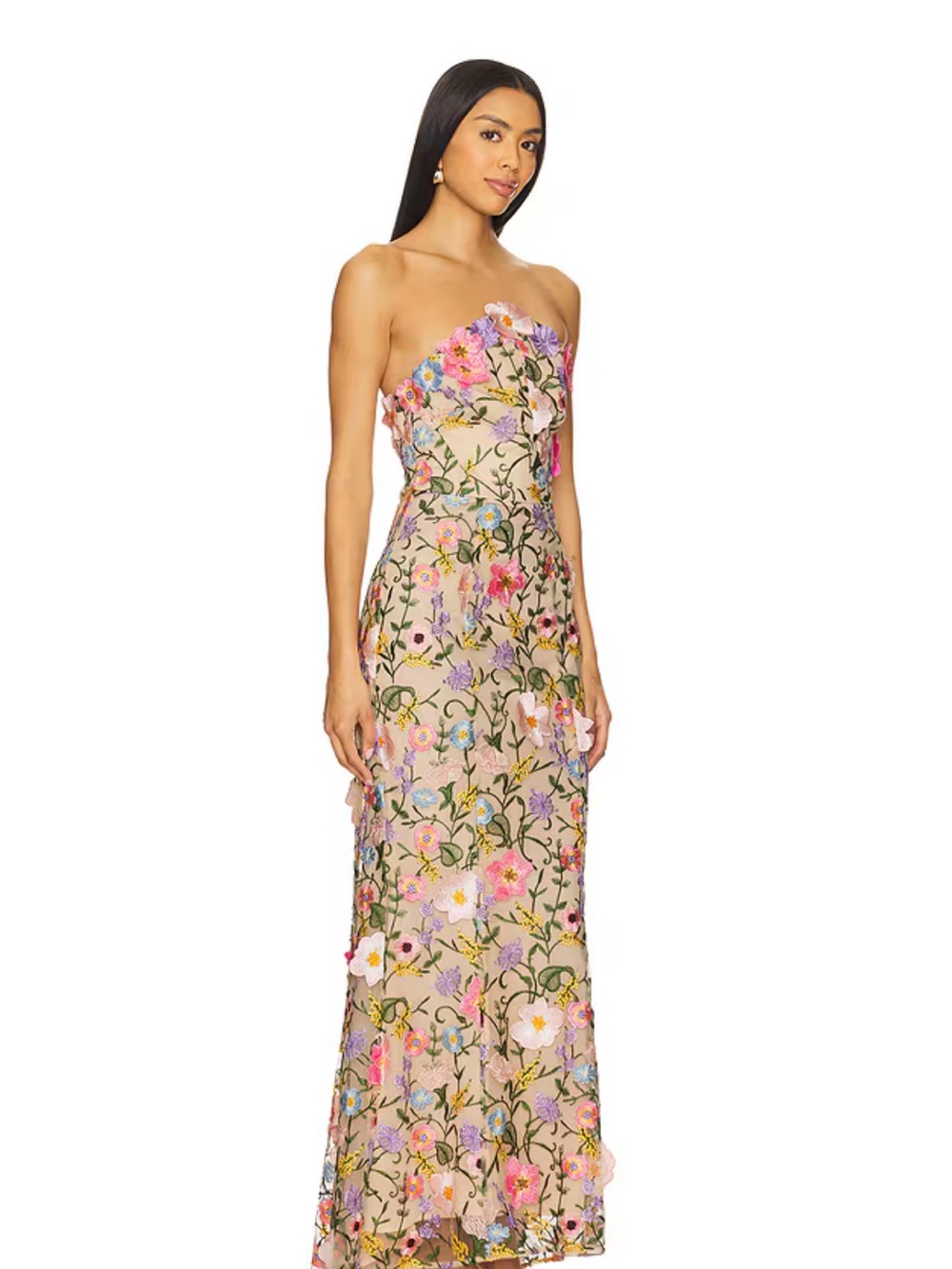 Elliatt Nydia Gown Milti Floral - Picture 3 of 6
